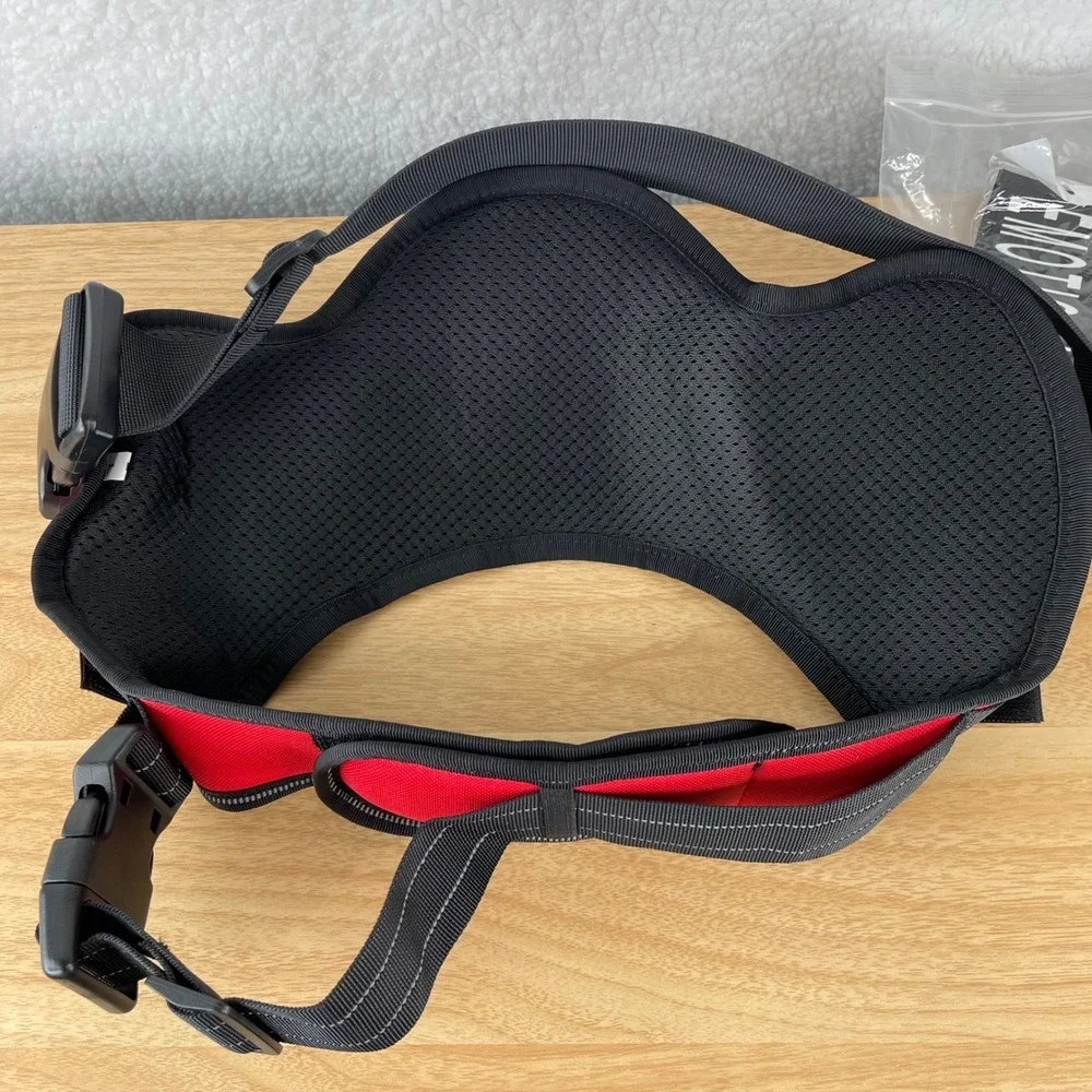 Pawshoppie Service Dog Harness Vest Red Black Large Reflective Padded Emotional - Picture 4 of 6